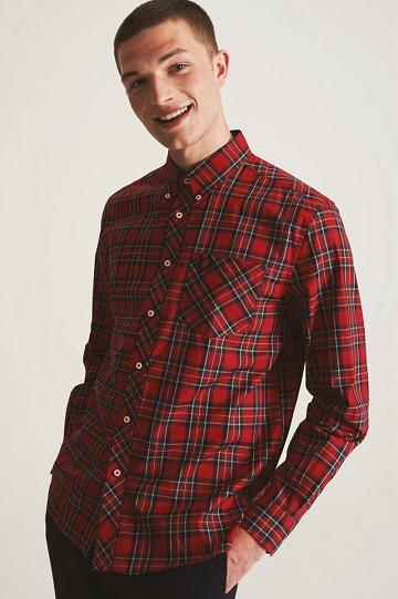 Red Fred Perry M8820 Men's Shirts | PH 1509GSOL